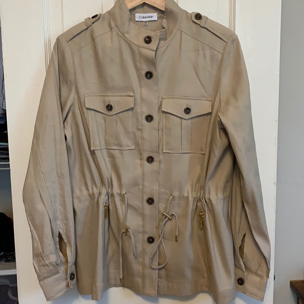 Calvin Klein Linen Parka